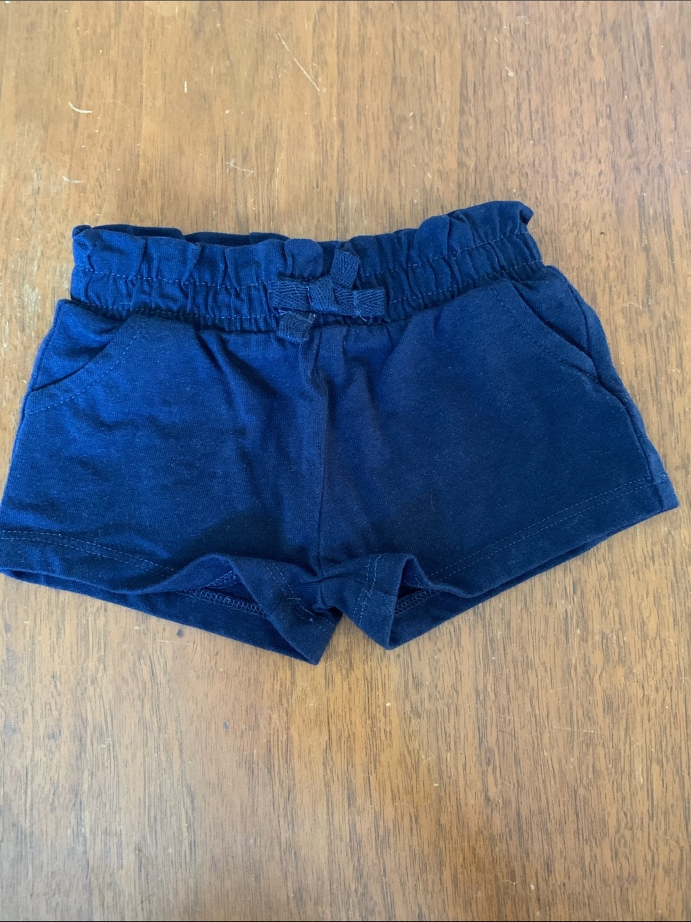 😊FREE😊 NWOT George Navy Blue Girls Shorts Size 0-3m